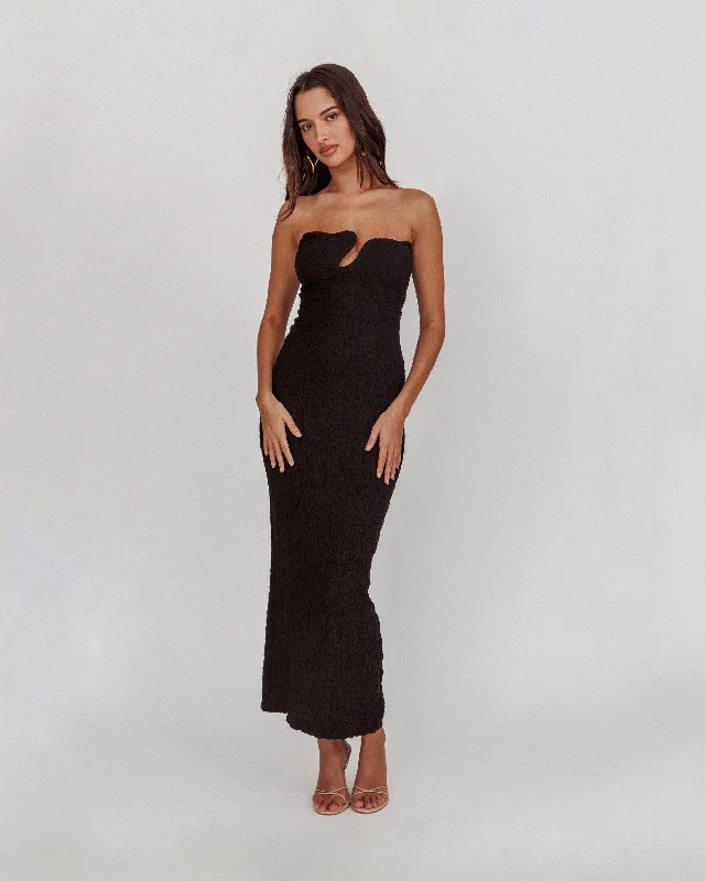 CELINO MAXI DRESS -BLACK