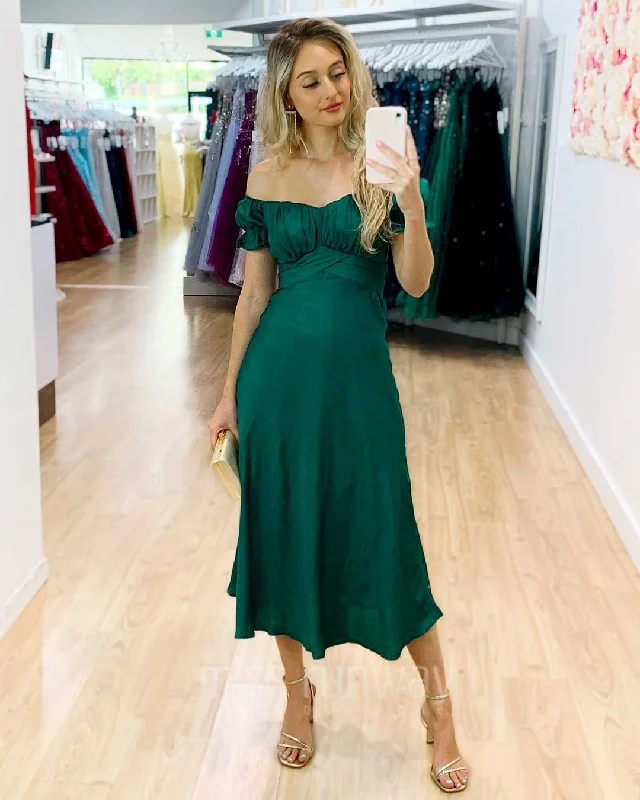 Masie Midi Dress - Forest Green