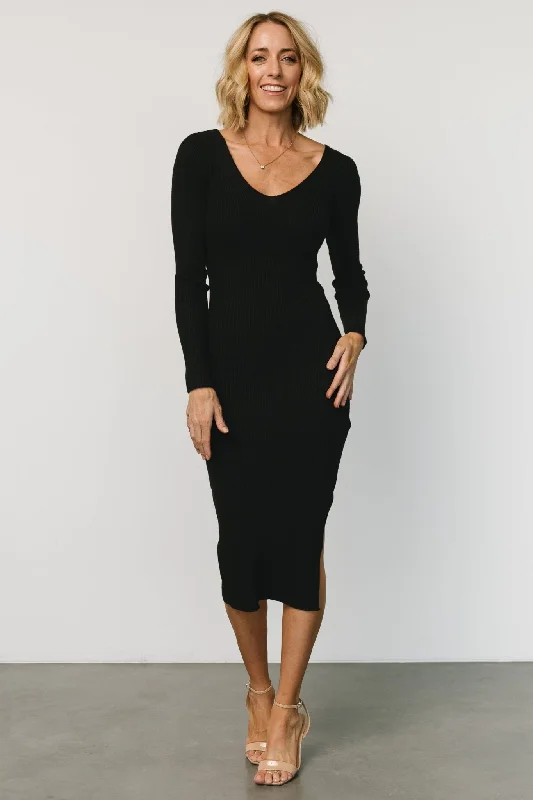 Tacey Midi Dress | Black