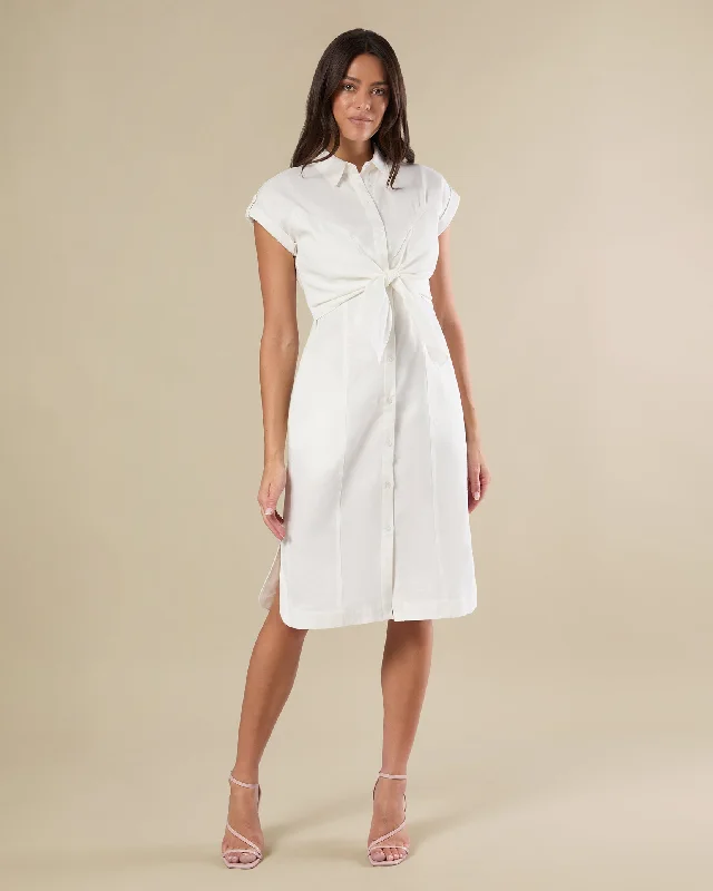 Tie Front Midi Dress