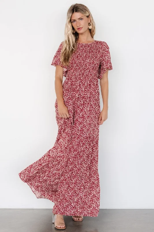 Eliza Maxi Dress | Rust Print