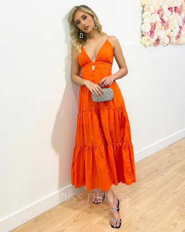 Gabby Maxi Dress - Orange