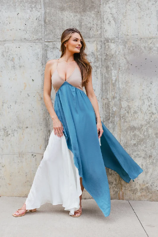 Neutral Moment Maxi Dress