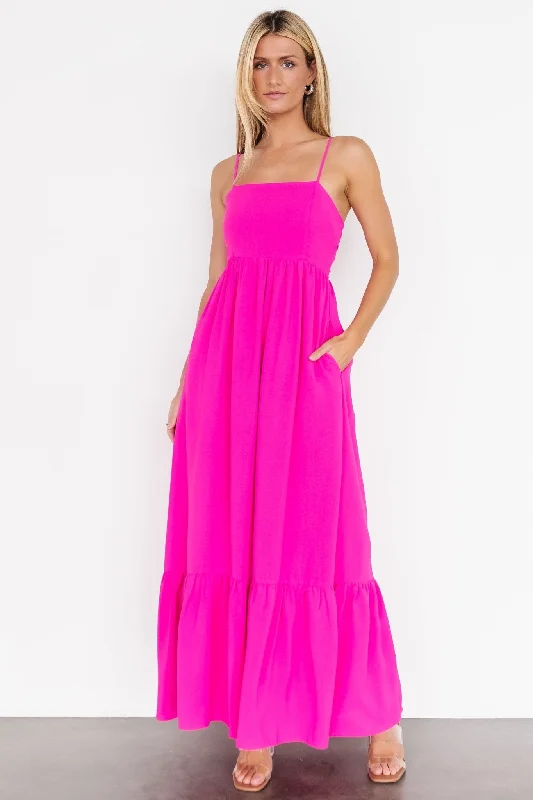 Regan Tank Maxi Dress | Fuchsia