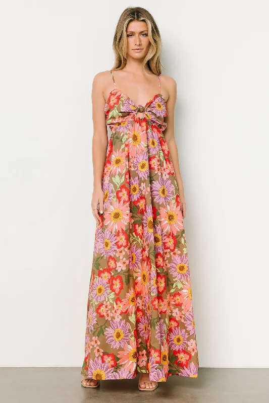 Rosalee Maxi Dress | Flower Multi