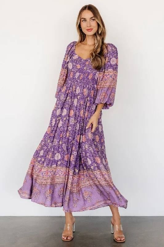 Trixie Dress | Purple Multi